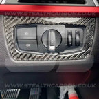 BMW Carbon Fibre Headlight Switch Trim F30 F31 F32 F33 F34 F80 M3 M4 M5 M2