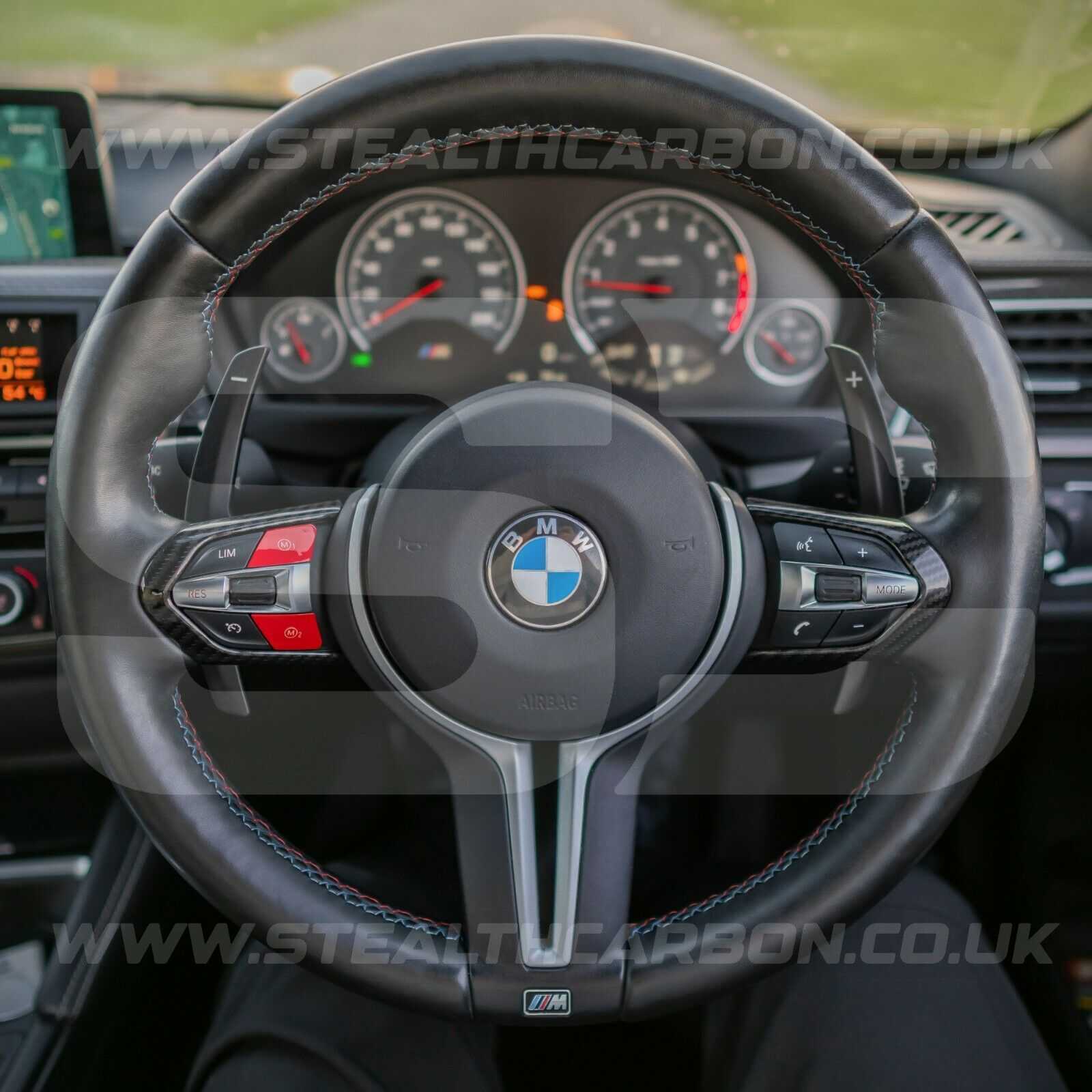 BMW Red M1 & M2 Buttons Set for M2 M3 M4 M5 M6 X5M X6M F80 F82 F83 F85 F87 F10