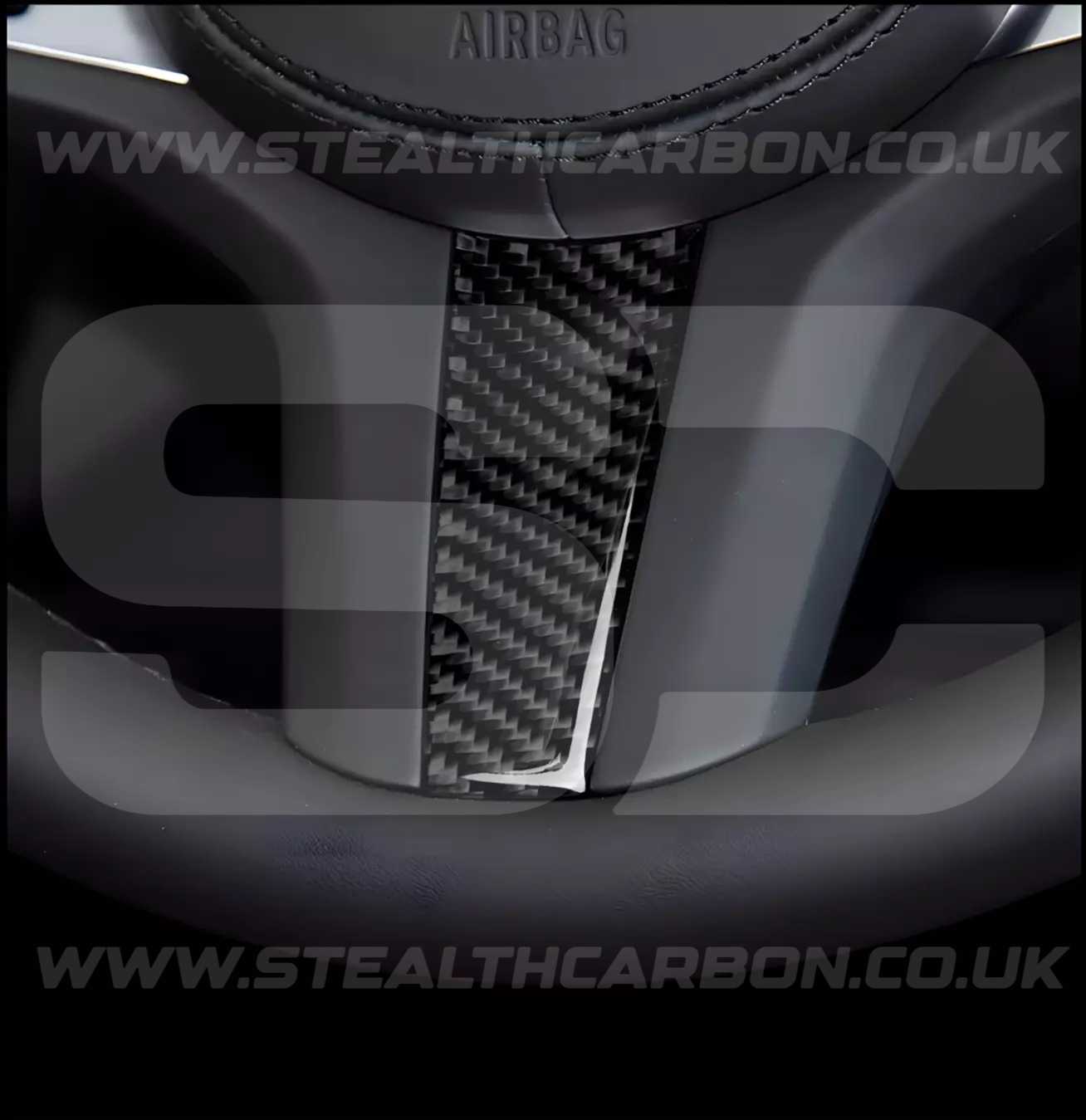 Carbon Fibre Style Steering Wheel Trims for BMW 5 Series G30 G31 G01 G38 X3