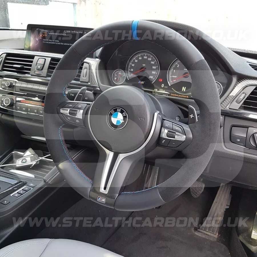 BMW Alcantara M Sport Blue Steering Wheel 1 2 3 4 X1 X3 X4 X5 X6 M2 M3 M4 F80 +
